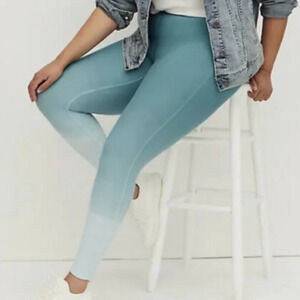 Torrid Platinum Legging Dip Dye Fleece Lined Ombre - Size 2X